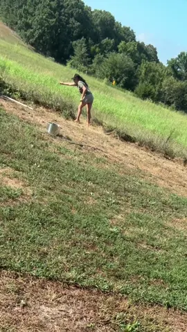I’m creating natural barriers where fencing will go, that has edible plants, herbs and flowers to border the yard and almost all of the flower seeds I’ve put along this border have been from flowers I grew this summer and I’m just really proud of that and I can’t wait to see them pop up and keep these hummingbirds and butterflies fed over the next couple months 🌼 #wildflowers #missouri #farmlife #ediblegardens #gardening  