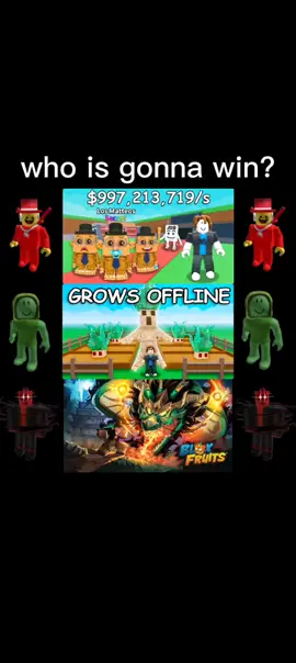 whos gonna win? #growagarden #bloxtruit #stealabrainrot 