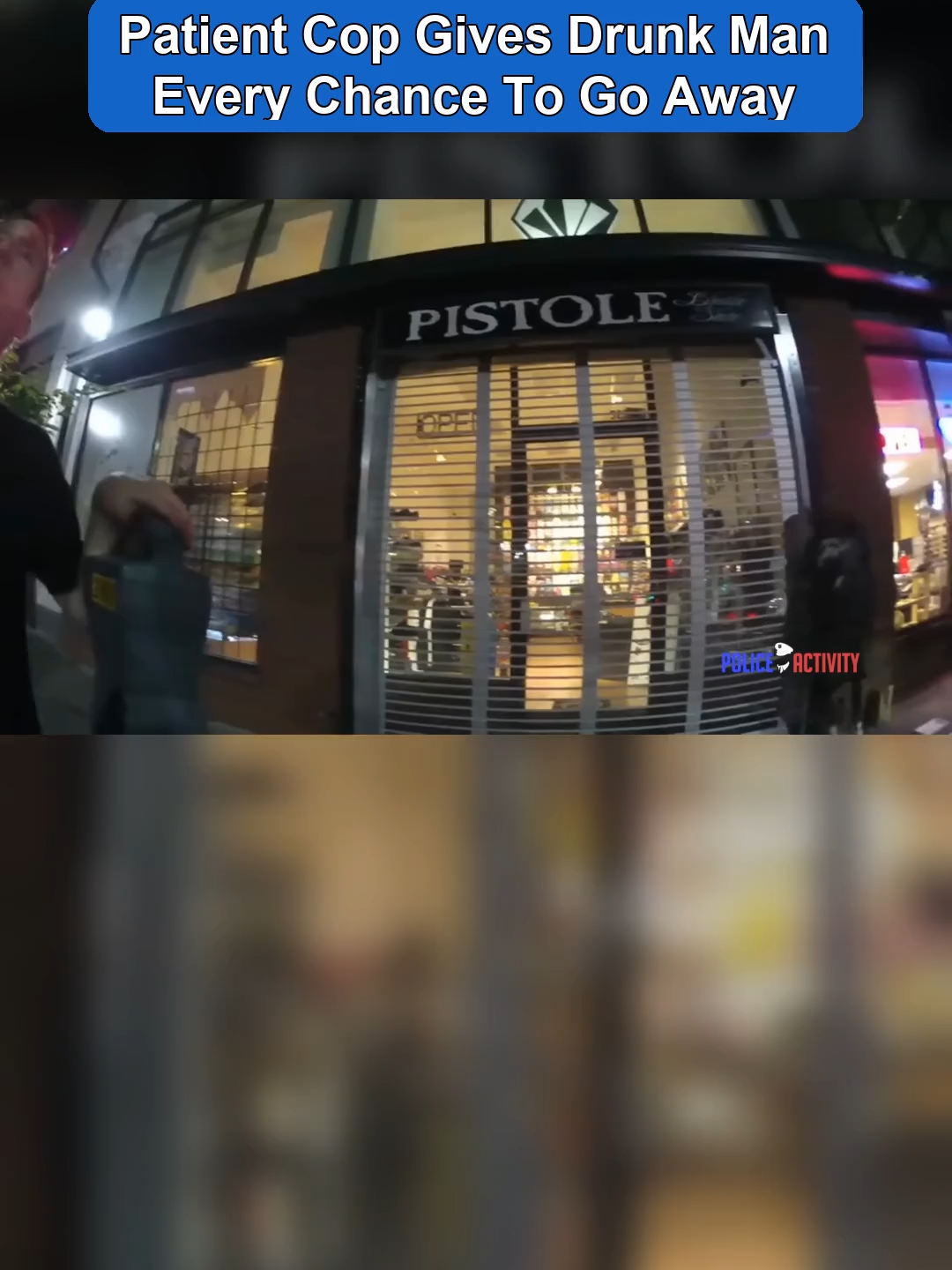 Patient Cop Gives Drunk Man Every Chance To Go Away 🚔🚨😂#bodycamcops #police #lawenforcementcommunity