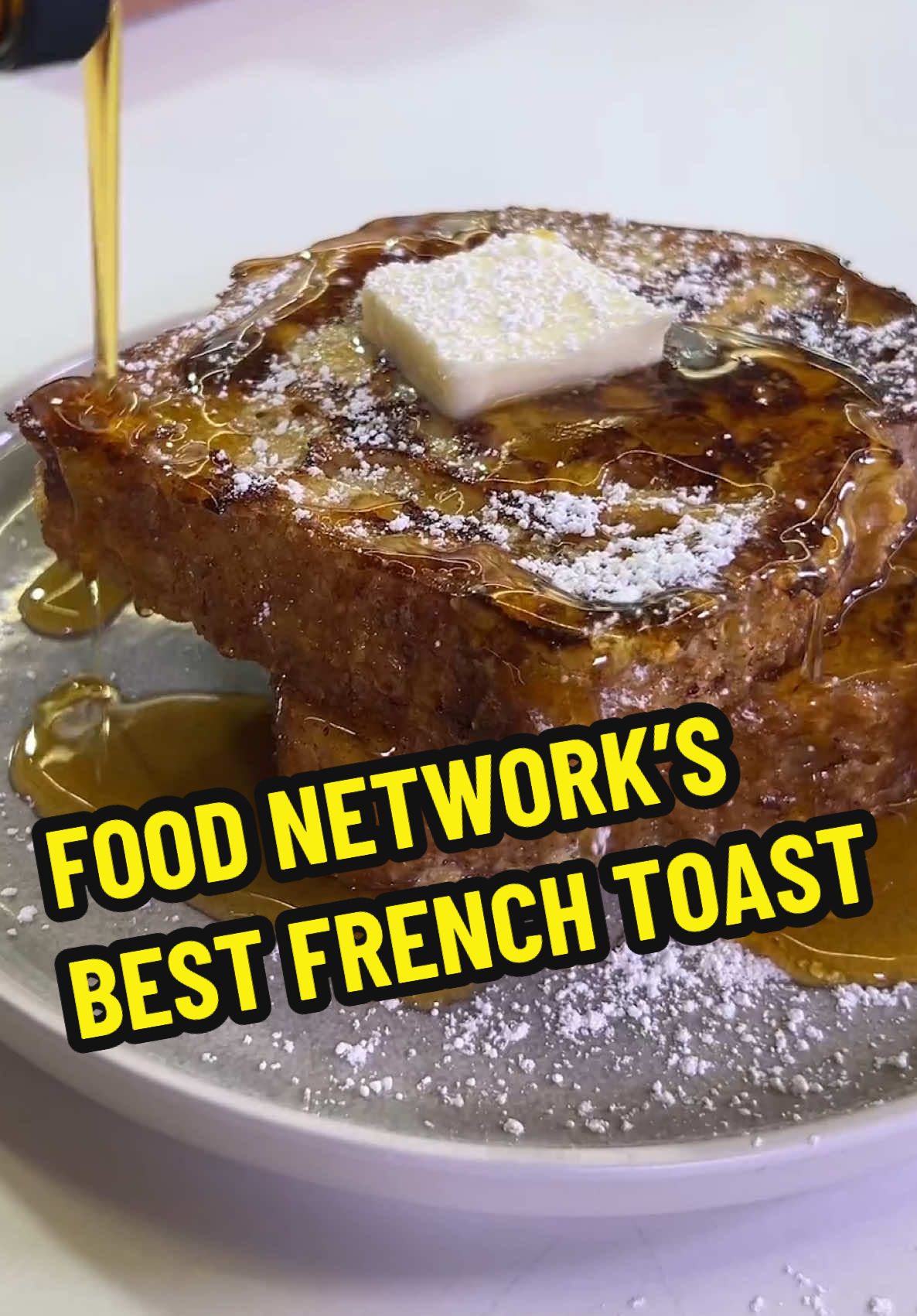 one of food network's secrets to the BEST French toast is toasting thick slices of bread ~before~ soaking them for a more custard-like texture ✨