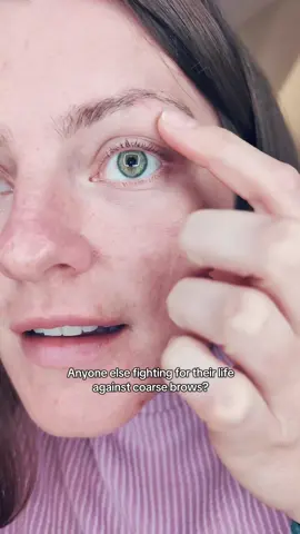 ignore the acne, the brow gel is star of the show  #browshaping #combatgel #browgelreview #browgel #browsonfleek 