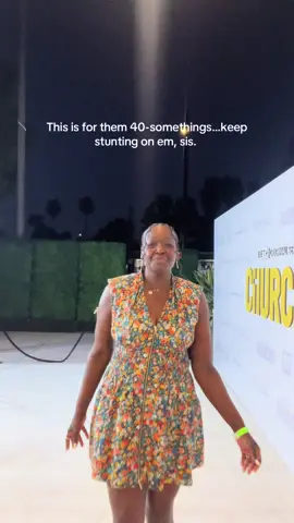 This is for them 40-somethings… Dress: @Anthropologie  #womenover40 #blackwomenover40 #over40club 