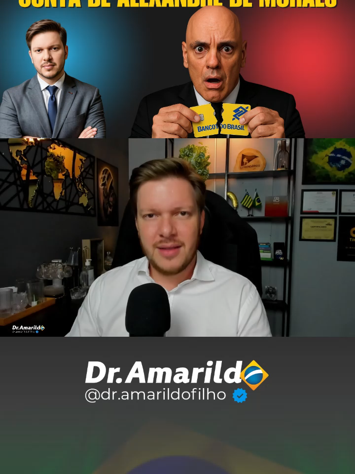 URGENTE! Banco do Brasil bloqueia conta de Moraes. #noticias #comentaristadenoticias