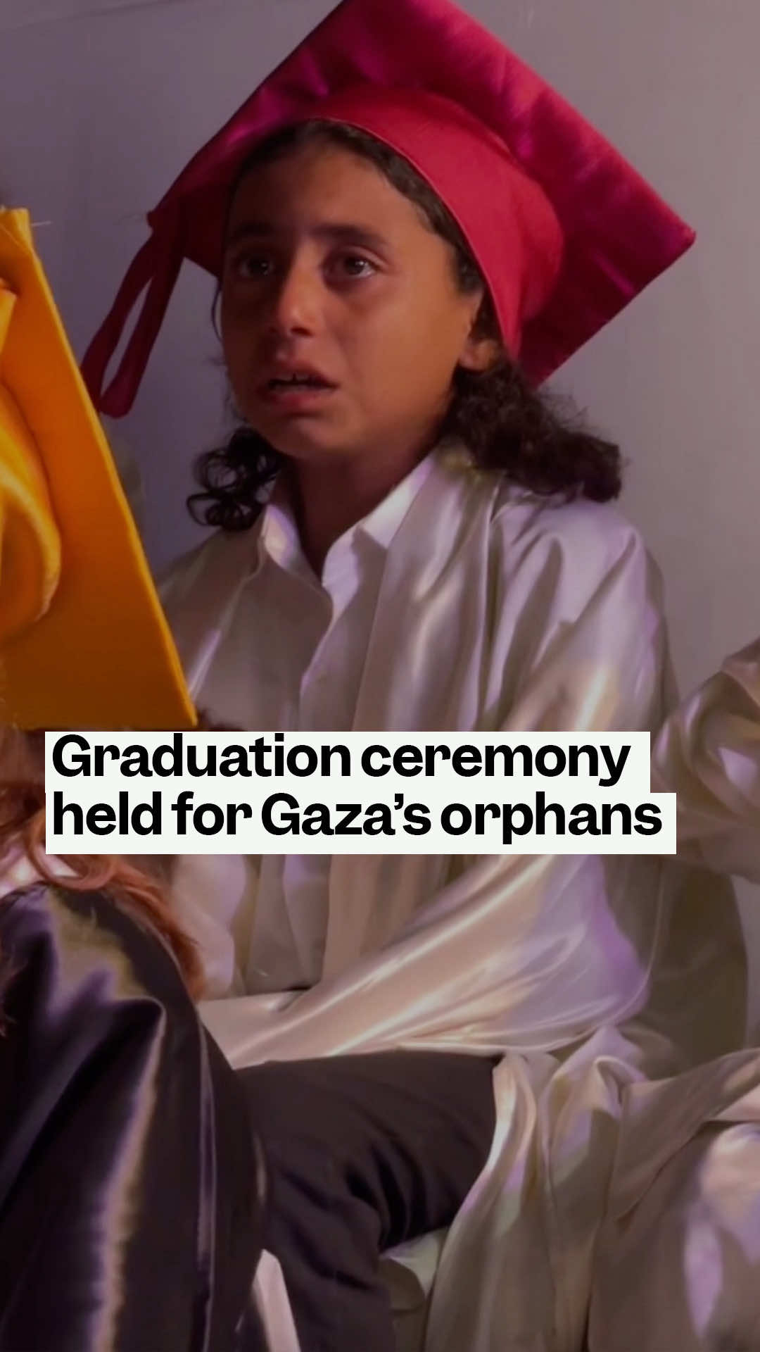 Tearful children in Gaza marked a bittersweet milestone at a graduation ceremony in Khan Younis. Since October 2023, more than 39,000 children in Gaza have lost parents to Israel’s war, including 17,000 who lost both, according to the Palestinian Central Bureau of Statistics. The event, organized by Al Wafaa Orphan Care Village, honored 1,000 children who have each lost one or both parents. #palestine #childrenofgaza #gaza