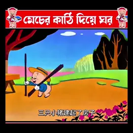 মেছের কাঠি দিয়ে ঘর 😂 #cartoon #animation #cartoonbangla #funnyvideo #Arafatonfire 