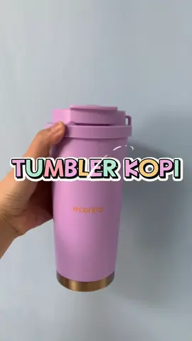 Tumbler kopi warna ungu, siapa yang suka unguuu? Wajib punya ini! Ukuran 530 ml, tahan dingin 24 jam lho! Yuk check out payment sekarang💘🤩#tumbler #tumblerviral #fypage #tumblersoftiktok #ecentio 
