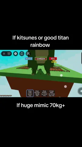 je cherche huge mimic et des kitsunes ou des très bon titan rainbow 