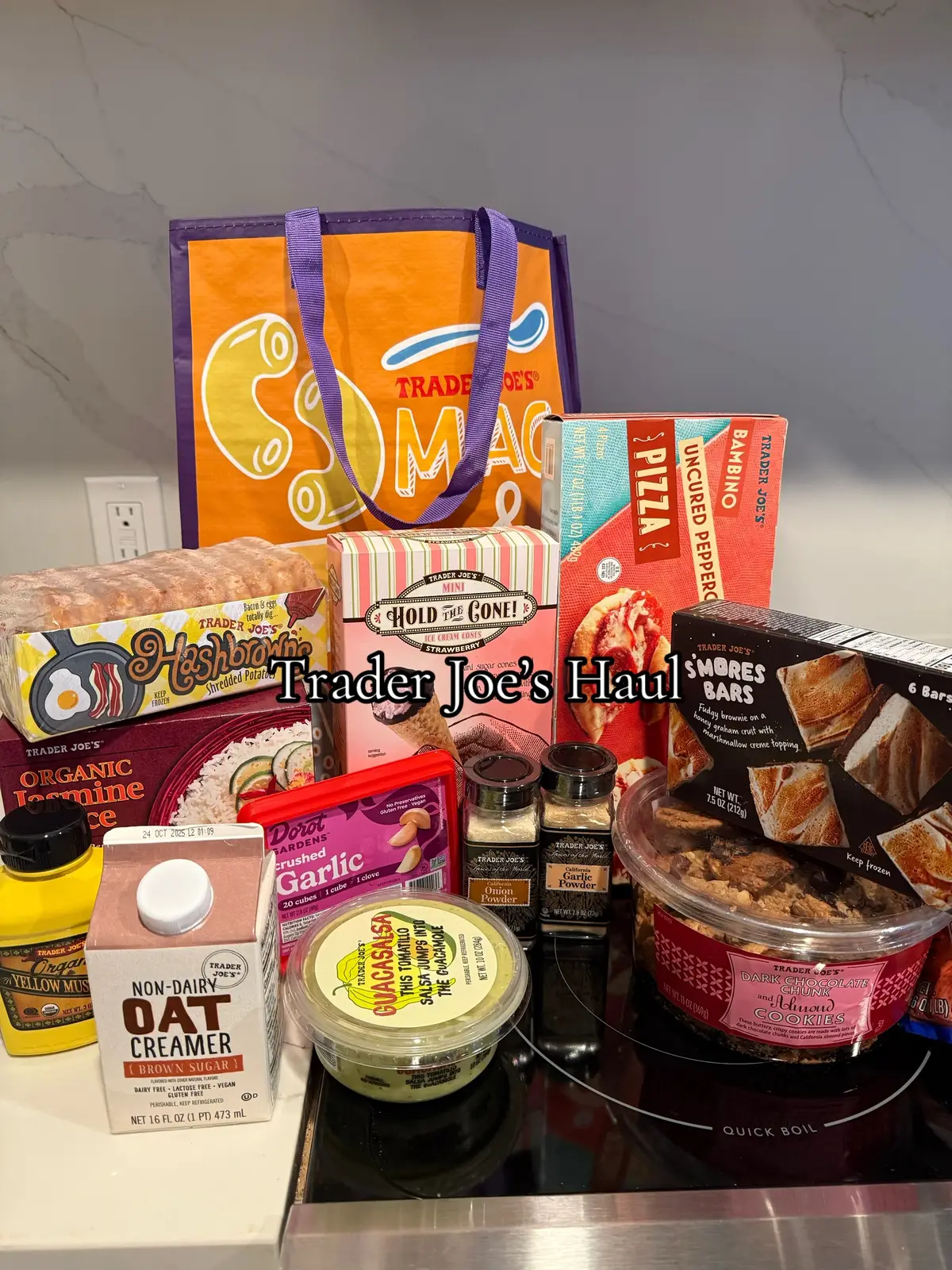 my goal is to eat out less & @Trader Joe's makes it so easy!! #groceryhaul #traderjoes #californialiving #fyp 