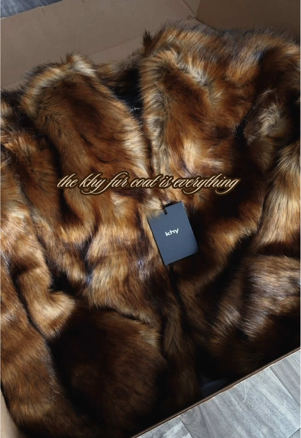 Can’t wait to style it!🧸🤎 #khy #furcoat #fallfashion #unboxing #fauxfurcoat @KHY 