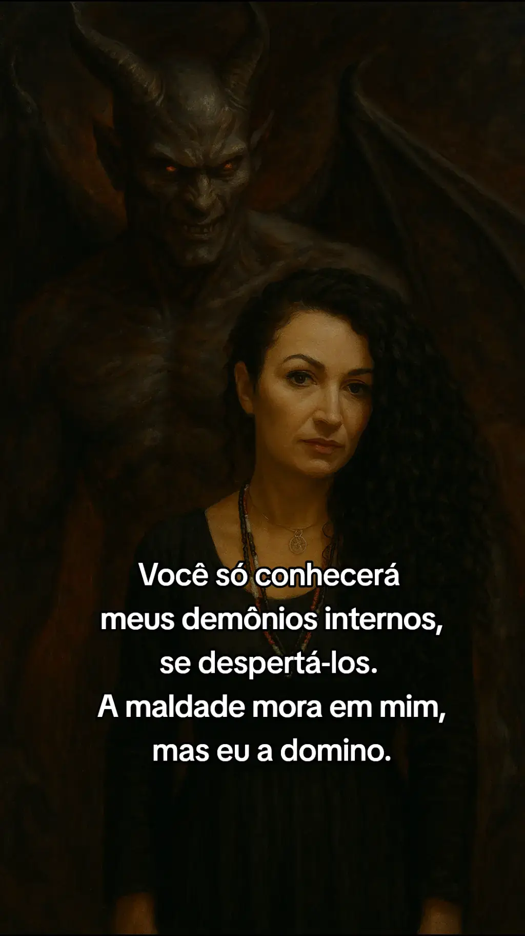 Sou uma, mas carrego muitos. Cada um terá a versão que merecer. #kimbanda #laroye #exu #espiritualidade #exumulher 