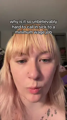 Calling your manager to say you’re sick feels like admitting to a crime #minimumwage #sickday #worklife #work #relatable 