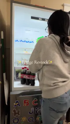 Fridge Restock before mealprepping! #restock #MomsofTikTok #cleaning #trending #fyp 
