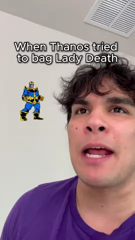 Thanos tries to bag Lady Death #thanos #deadpool #comic #marvel 