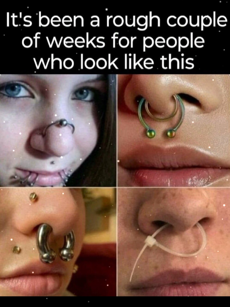 It's been rough... #nose #septum #piercing 