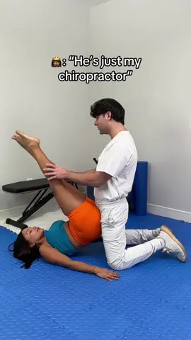 I hear this often but we keep it fully professional during the chiropractic treatment 👨‍⚕️ my clients have never complained about anything 🥰 as a certified chiropractor I know what buttons to push to get rid of that back pain 👨‍⚕️ follow if you want me to stretch your girl next 😌 #fypシ゚ #fyppp #certified #chiropractor #stretching 