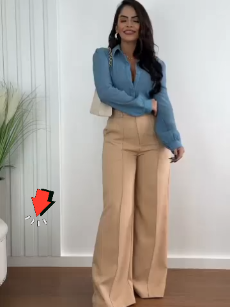 Calça de Alfaiataria com cinto. clique no link pra compra direta. 