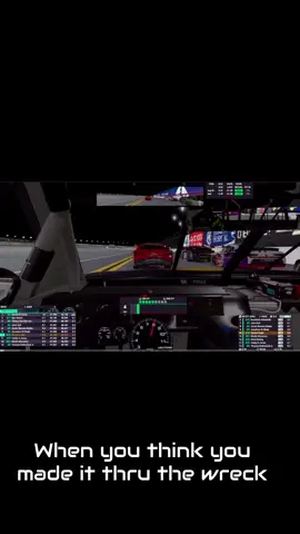 Almost made it. #iracing #racing #nascar 