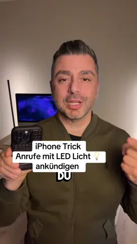 iPhone Trick Anrufe 📞 mit LED ankündigen #techtips #techtok #appletips #ios #iphonetricks 