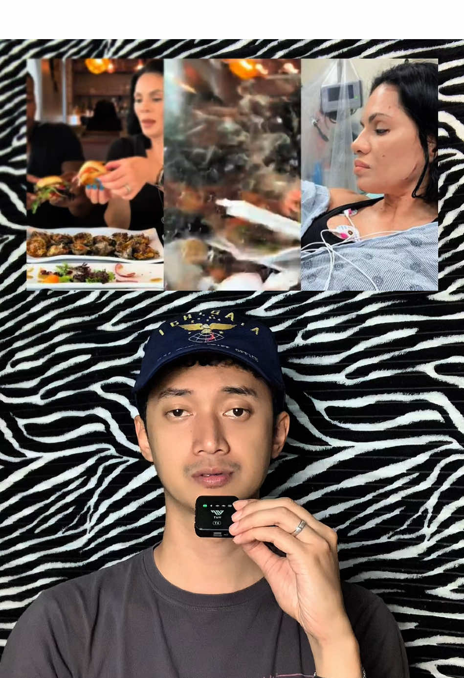 Lagi Asyik Review Makanan, Food Vlogger Ini Tertabrak #houston #foodvloger #food #restaurant 