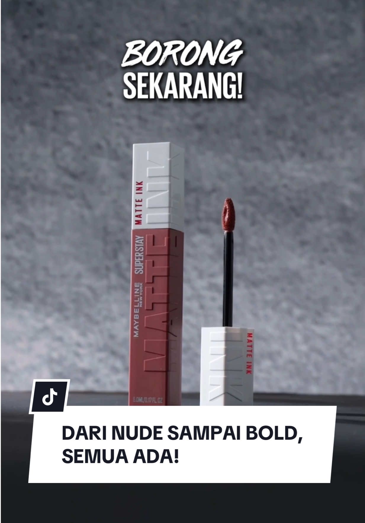 Dari nude sampai bold, semua ada di 50 SHADES SUPERSTAY MATTE INK! Transferproof & tahan 16 jam, siap nemenin aktivitasmu. 💋 Klik checkout sekarang! #WeAreMaybelline #cumamatteinkyangbisa 