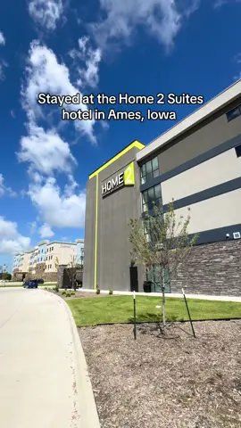 Dropped my little brother off to Iowa State and decided to stay here! We loved it! #hilton #iowastate #tiktokgostay #home2suites #iowa 