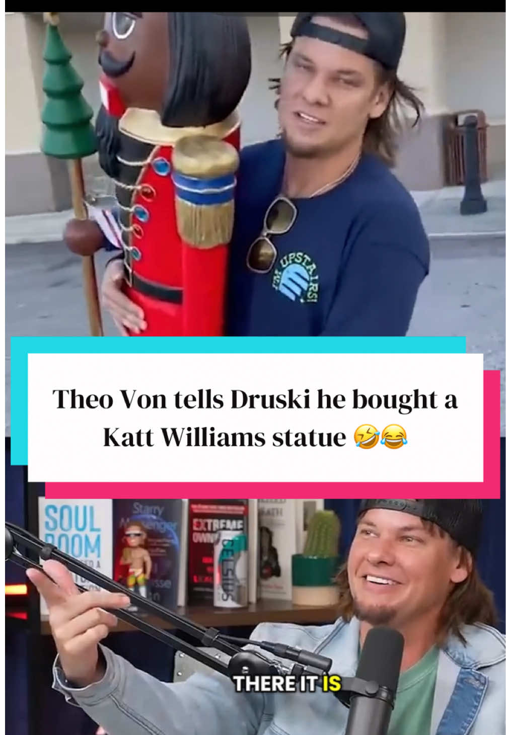 Theo Von tells Druski he bought a Katt Williams statue 🤣😂 #TheoVon #KattWilliams #druski #podcastfunny #podcasts 
