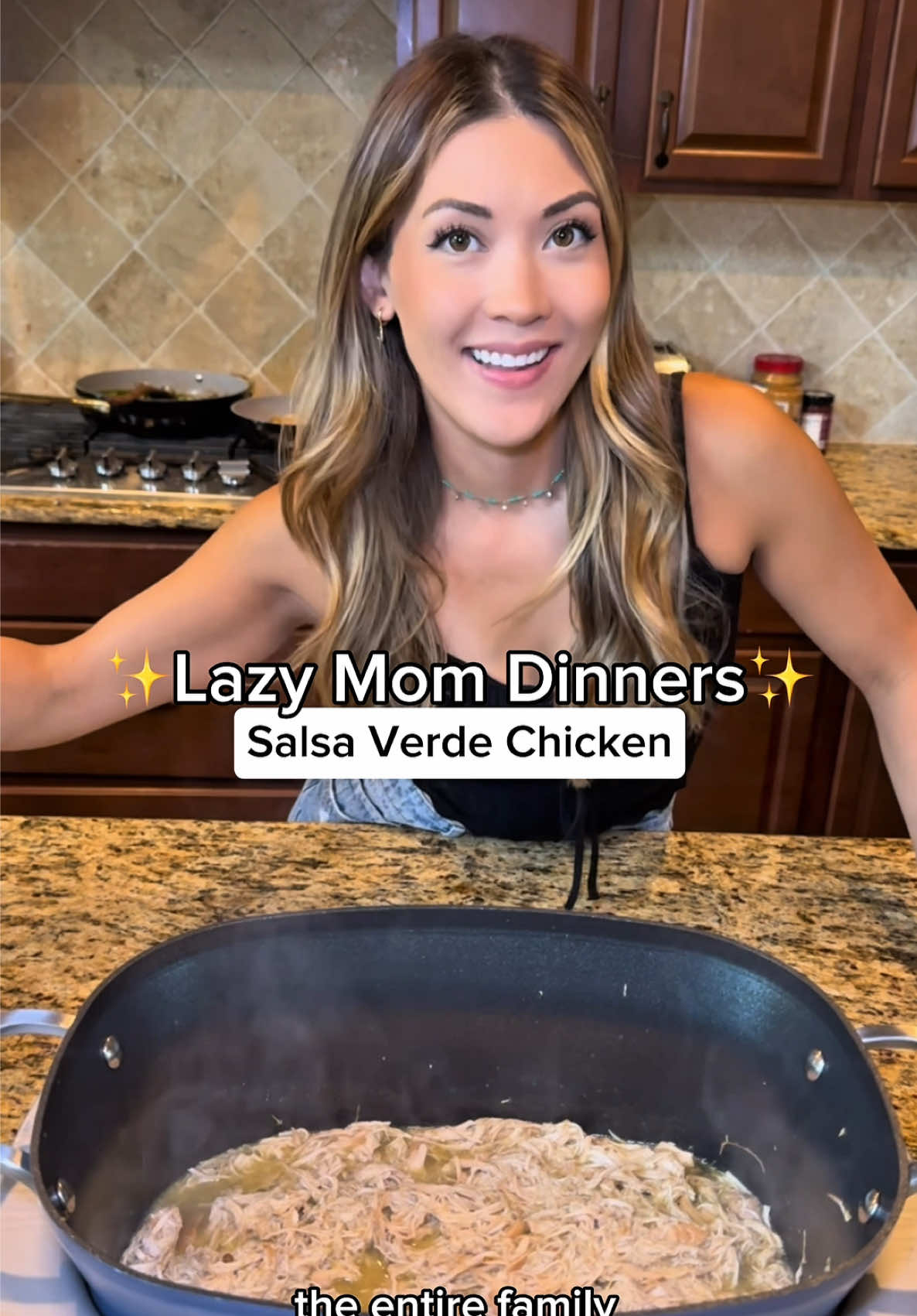 ⬇️Save Salsa Verde Chicken Recipe⬇️  Ingredients: -4lbs Chicken Breast  -Cumin -Salt & Pepper (Measure with love lol) -1 Jar Salsa Verde -2.5 Cups Chicken Stock Crock pot slow cook for 6 hours So easy!! Always a good crowd pleaser when cooking for a lot of people 💕🌮 #lazymom #easydinner #easymeals #mealprep #momlife  @McCormick Spices @mortonsalt @Ninja Kitchen @SharkNinja @Walmart @Birds Eye @Ello Products @Swanson Broths  
