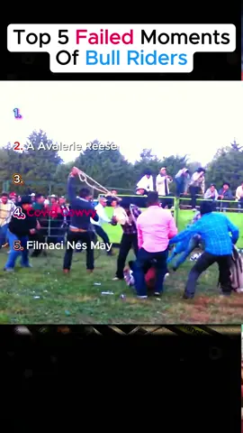 Top 5 Failed Of Bull Riders #bullrider #bullriding #failed #pbrbull #top5 