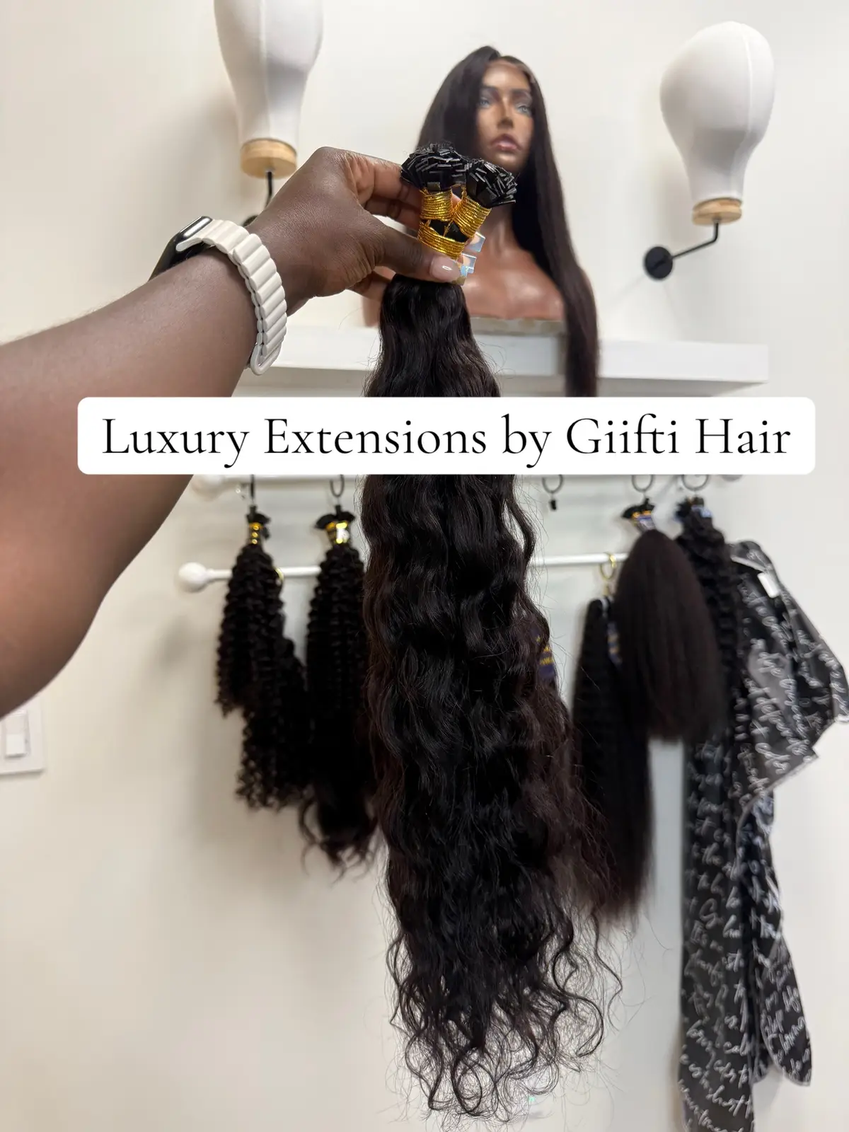 Because ordinary isn’t in your vocabulary. ✨ Step into effortless glam with Giifti Hair’s premium extensions. #LuxuryHair #hairextensions 