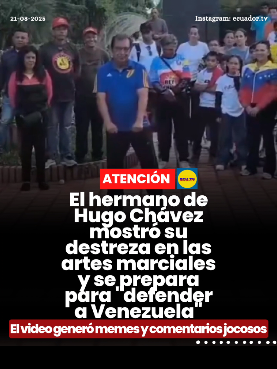 #ATENCIÓN | El hermano de Hugo Chávez mostró su destreza en las artes marciales y se prepara para 