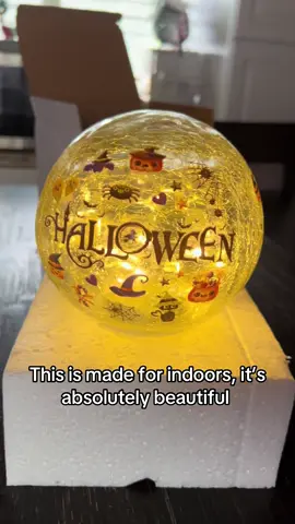 #glassball #halloween #halloweendecor #nightlight #falldecor 