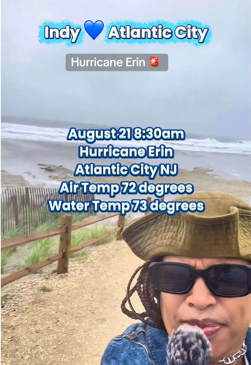 Hurricane Erin Update from Atlantic City 🚨 Aug 21, 2025 8:30am #indyatlanticcity #atlanticcity #hurricane2025 