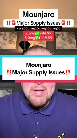 The Mounjaro price increase scare is in full effect. Suppliers are completely wiped out of stock when it comes to the higher doses of Mounjaro. Some suppliers still have stock of 2.5mg and 5.0mg but have massively increased the price. The link in my bio will direct you to the supplier I use with my discount automatically applying at checkout; 2.5mg will be £99.99 and 5.0mg will be £149.99. Any questions, please just drop me a message. The Mounjaro price increase has scared a lot of people and rightfully so! #mounjaro #mounjaroupdate #mounjaroprescription #mounjarocommunity #mounjarojourney 