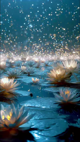 Whisper of the stars, a lotus ignites the dream in the night. #VisualPoetry #dreamscape #fantasy #magical #wallpaper #livewallpaper #ai #aiart #fyp 