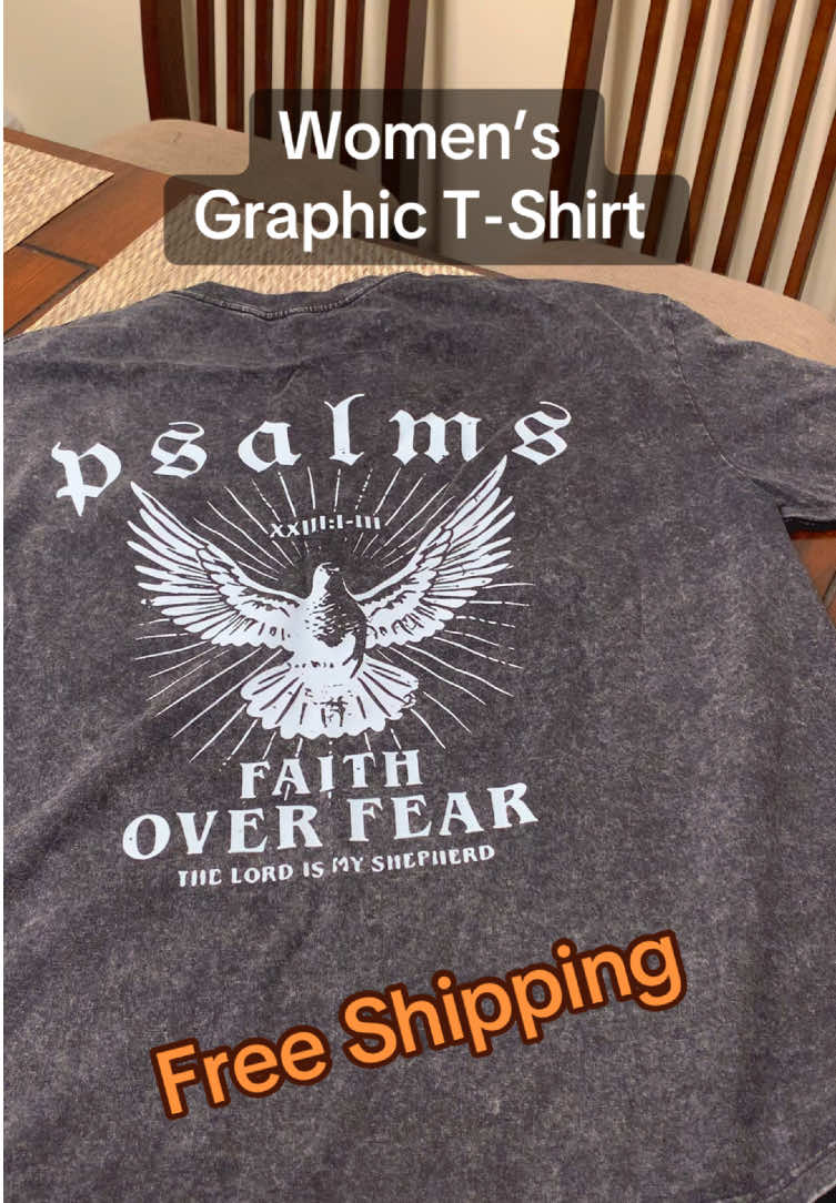 Women’s graphic faith t shirt #fyp #tiktokshop #tiktokshopcreatorpicks #tshirt #god 