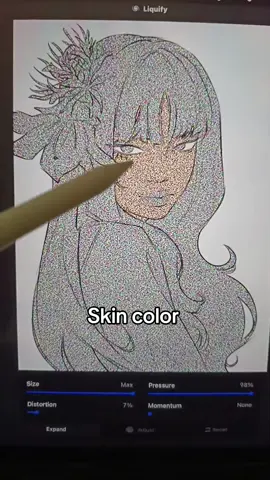 I wanted the hair to be 2 different colors 😒 #procreate #digitalart #art #challenge #artchallenge 