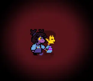 I feel like you two should be friends. #deltarune #undertale #animation #susie #susiedeltarune 