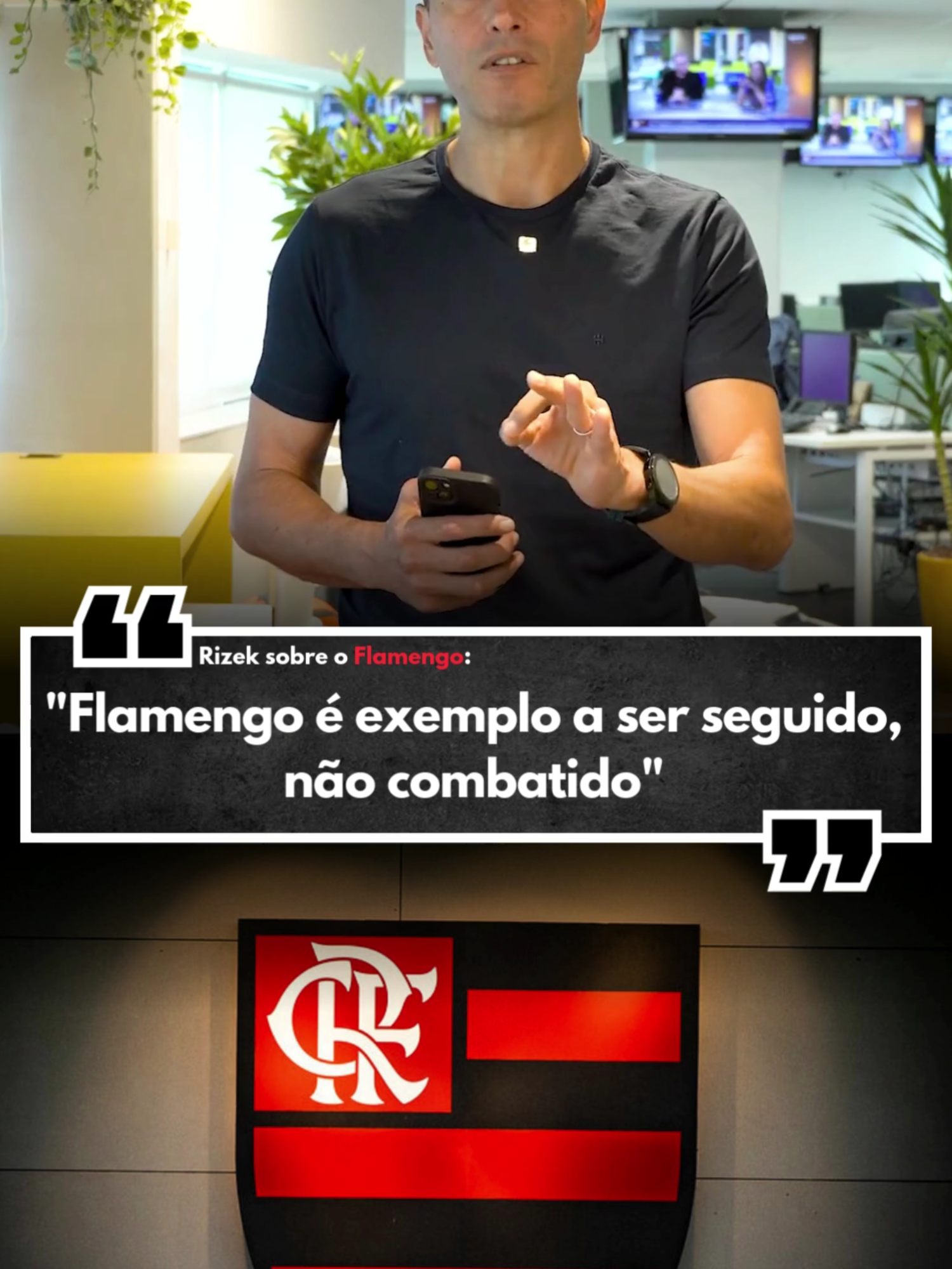 RIZEK ELOGIA O FLAMENGO E DIZ SER EXEMPLO A SER SEGUIDO. #flamengo #futebol