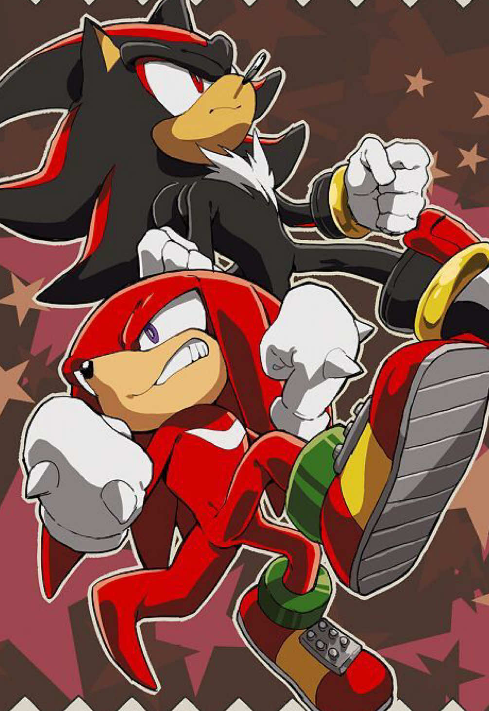 a knuckles and shadow show would go crazy #sonic #shadow #knuckles #sonicedit #edit 