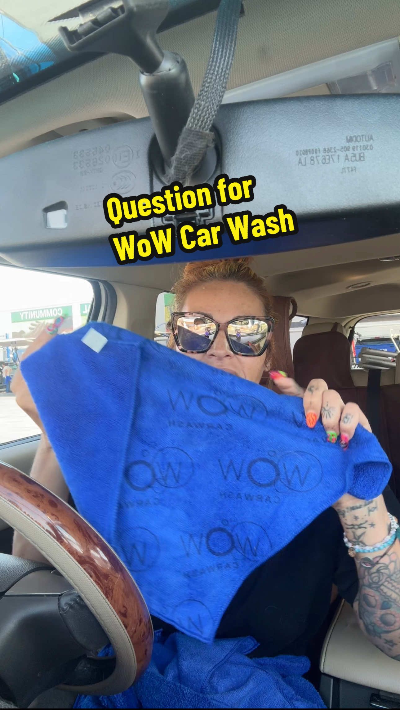 this question is for @Wow Carwash  or someone that owns or works for a #carwash 💦 I find the towels I get with my unlimited pass can start to beCome wasteful. Most ppl just use it for water droplets and than throw away. Could there be some type recycle program or is this against some type of regulation? #wowcarwash #lasvegas #reuserecycle #carwashing 