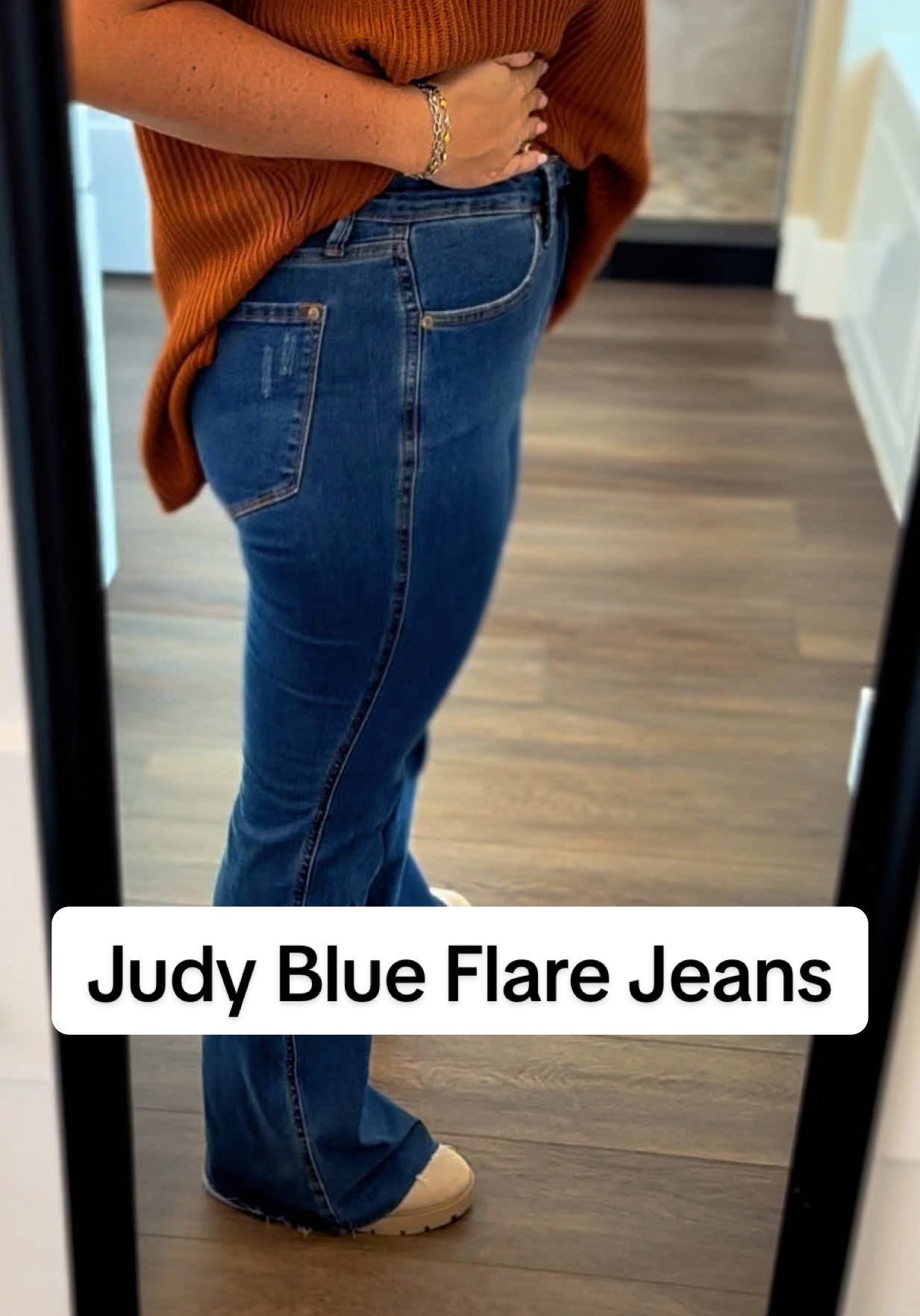 ✨ These Judy Blue flare jeans are a DREAM fit 😍 The perfect combo of comfy + flattering! Limited sizes left and free shipping, so don’t wait!! #JudyBlueJeans #FlareJeans #OOTDInspo #DenimStyle #WardrobeFavorites