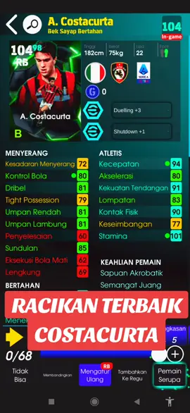 Racikan Costacurta efootball 2026 #efootball #efootball2025 #efootballmobile #fyp 