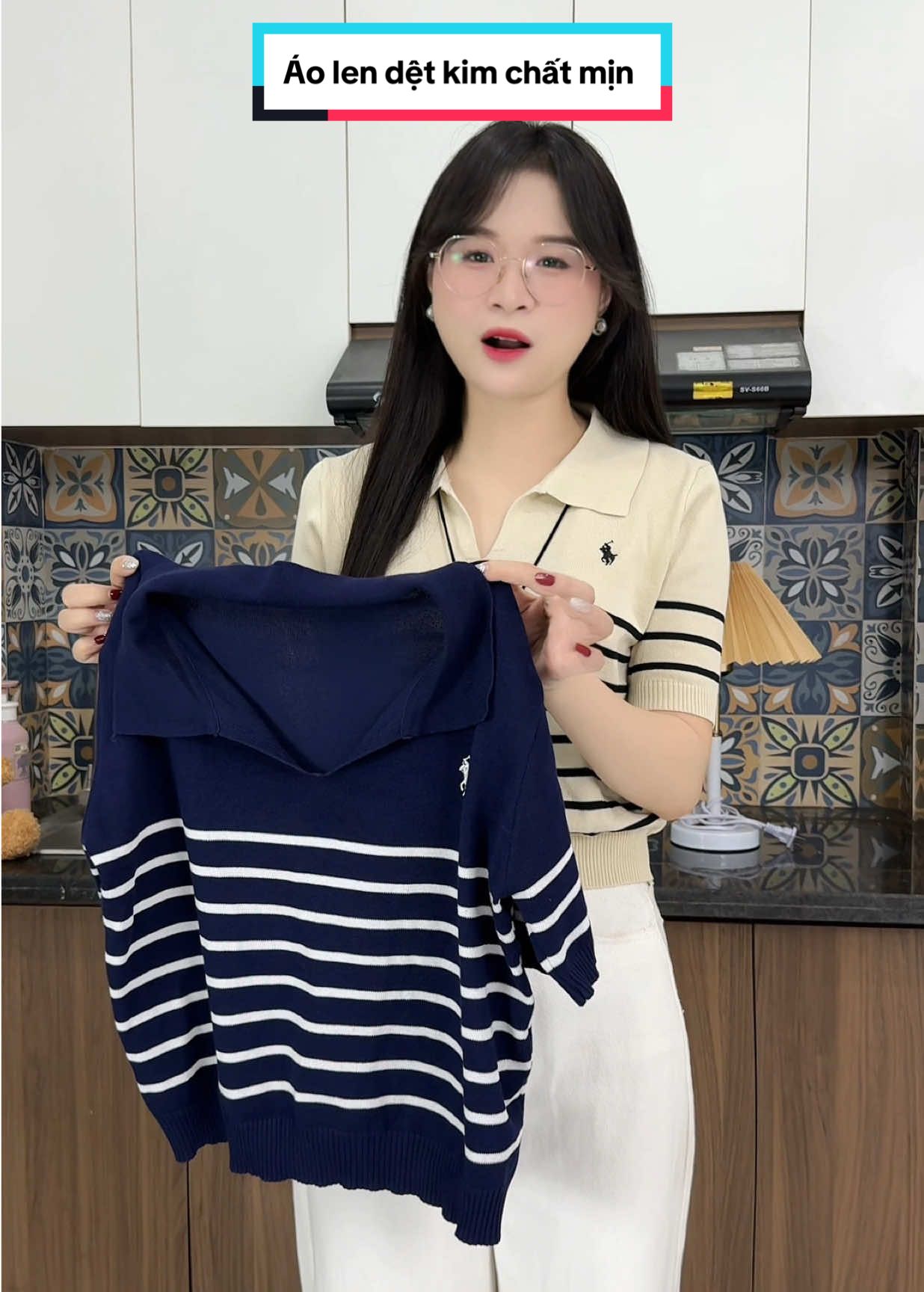 Áo len cổ polo dễ mặc dễ phối #aolendetkim #aodetkim #aolenpolo #aolencoctay #cogaimattit 