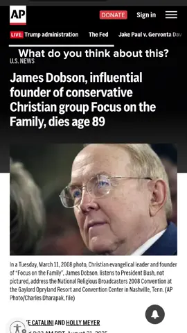 GOODBYE. AND GOOD RIDDANCE. say hi to Reagan for me, cantankerous demon. #exvangelical #jamesdobson #dingdong #dingdongthewitchisdead #religioustrauma 