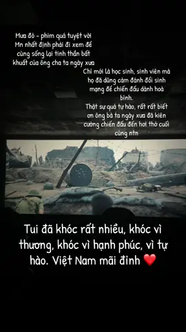 Mưa đỏ - phim quá tuyệt vời. Hoà bình đẹp lắm 🇻🇳 ai cũng phải nhất định xem bộ phim này nha 🥰 #muado #2thang9 #phimmuado #LearnOnTikTok 