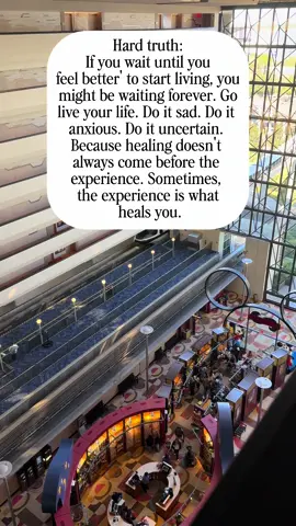 Healing doesn’t mean pausing your life—keep going, keep living.