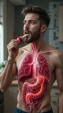 Realistic 3D Anatomy of Eating a Radish – Disturbing Worms in Stomach#Radish #Anatomy #3DAnimation #RealisticVideo #BodyInside 