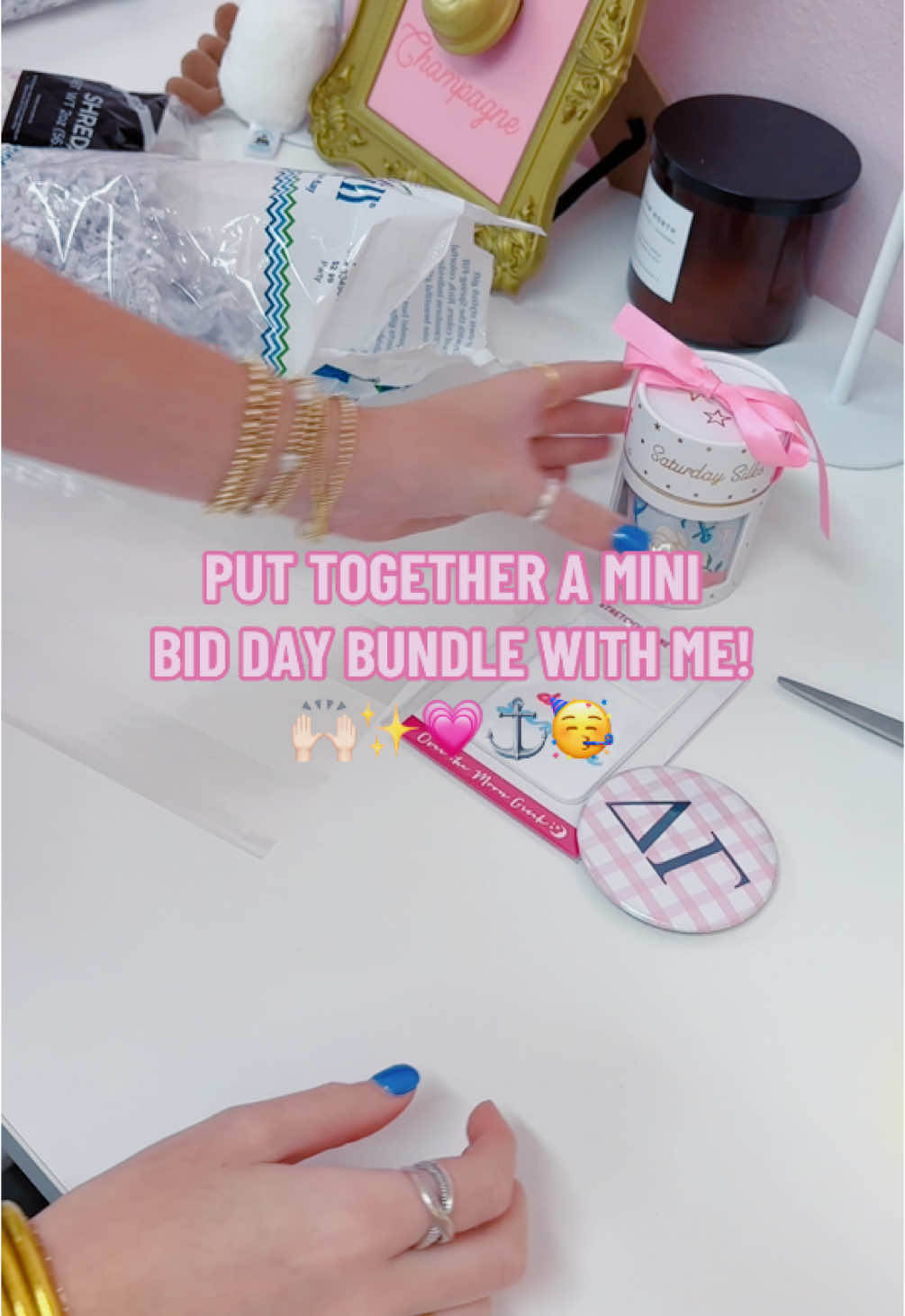 Come get mini bid day bundles this weekend!!! *while supplies lasts* #biddaybestday #bidday #deltagamma #anchordown #sororitygifts #sororitymom #utrush 