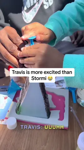 We all revert to childhood when these come out 😭 #travisscott #stormi 