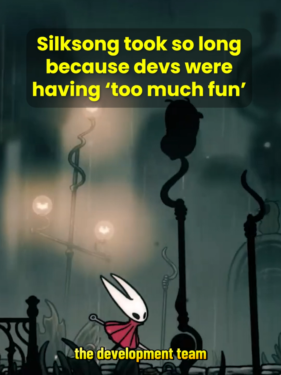 Hollow Knight Silksong Devs were having too much fun making the game, that's why it took so long 🥹 #silksong #hollowknight #hollowknightsilksong 